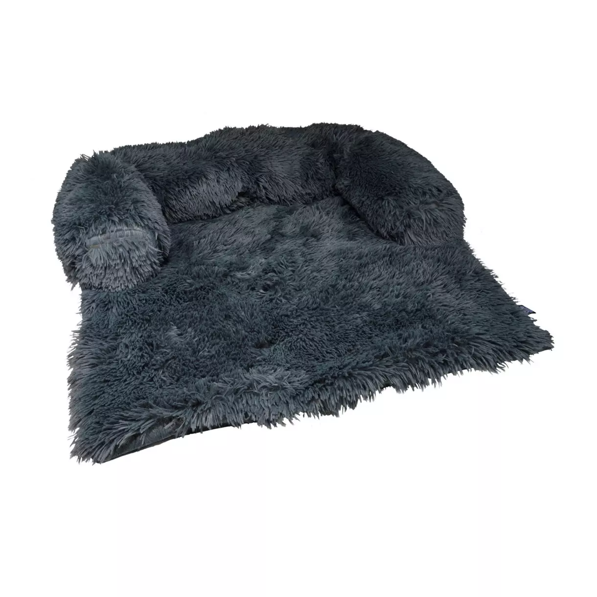 Protège canapé avec traversin Fluffy L80 cm Anthracite 1
