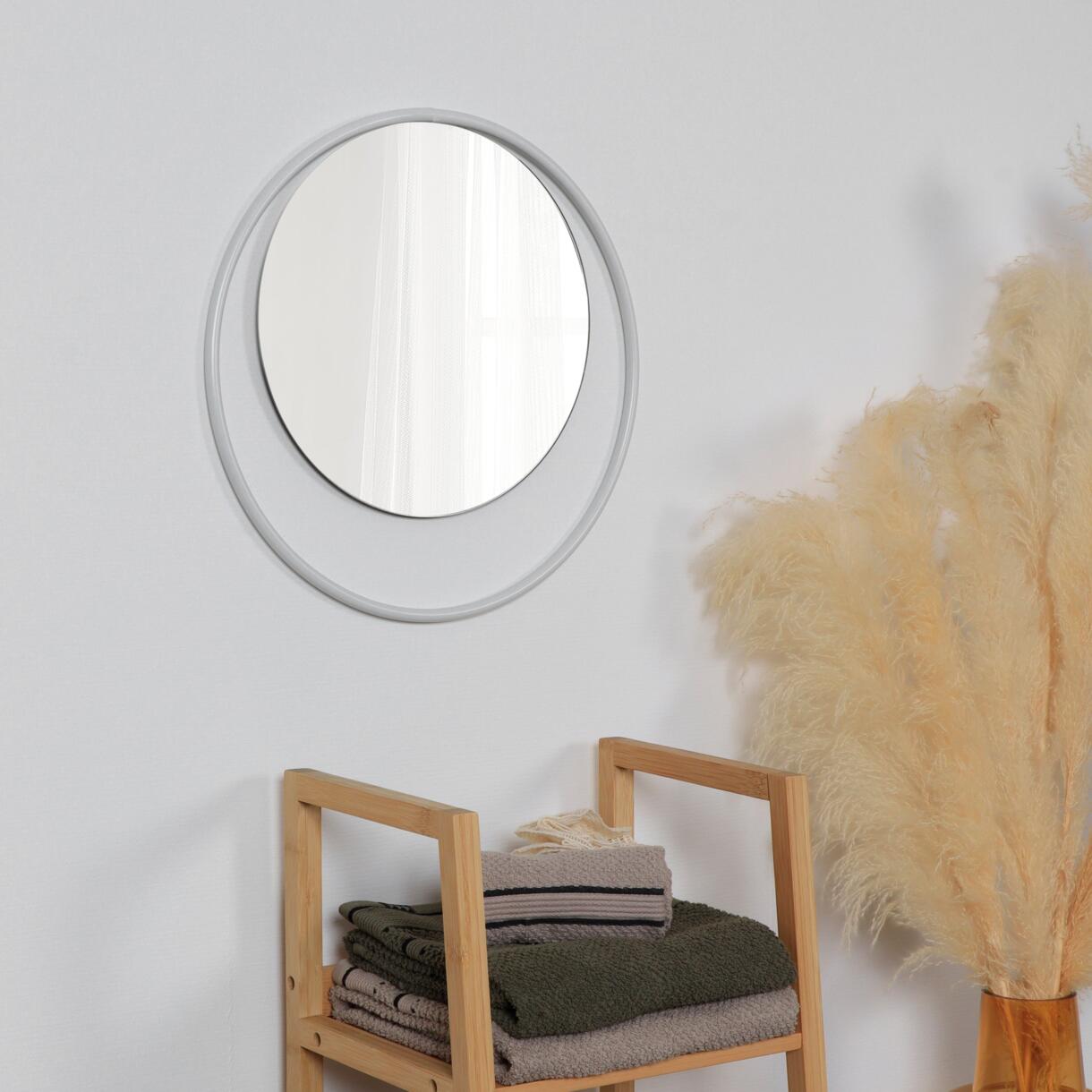 Specchio rotondo Cercle (D38 cm) Bianco 1