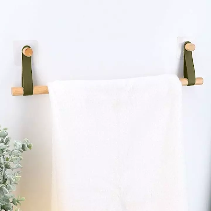 Porta asciugamano adesivo 1 sbarra Easy Chic Cachi 1