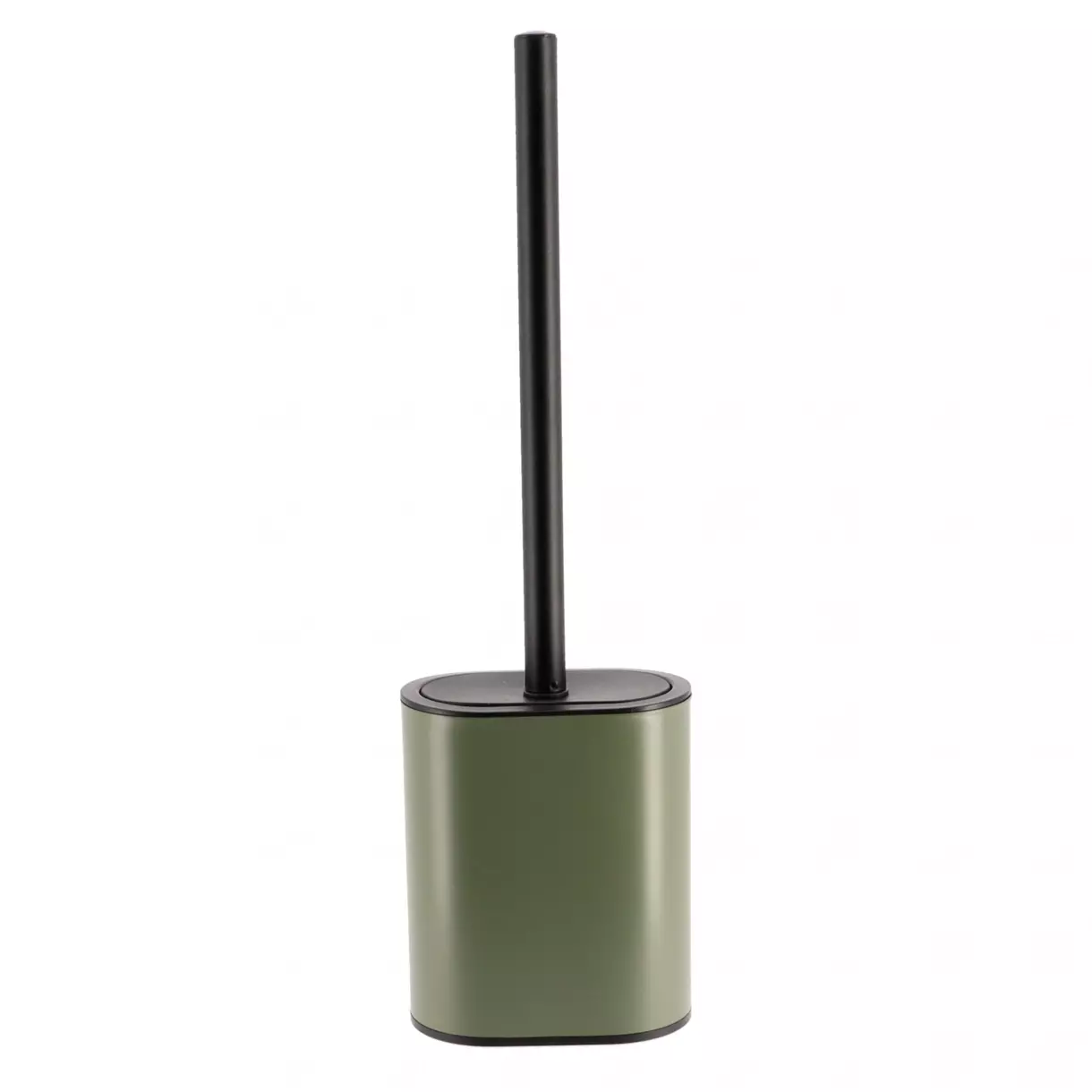 Brosse WC à tête plate Black Line Kaki/Noir 1