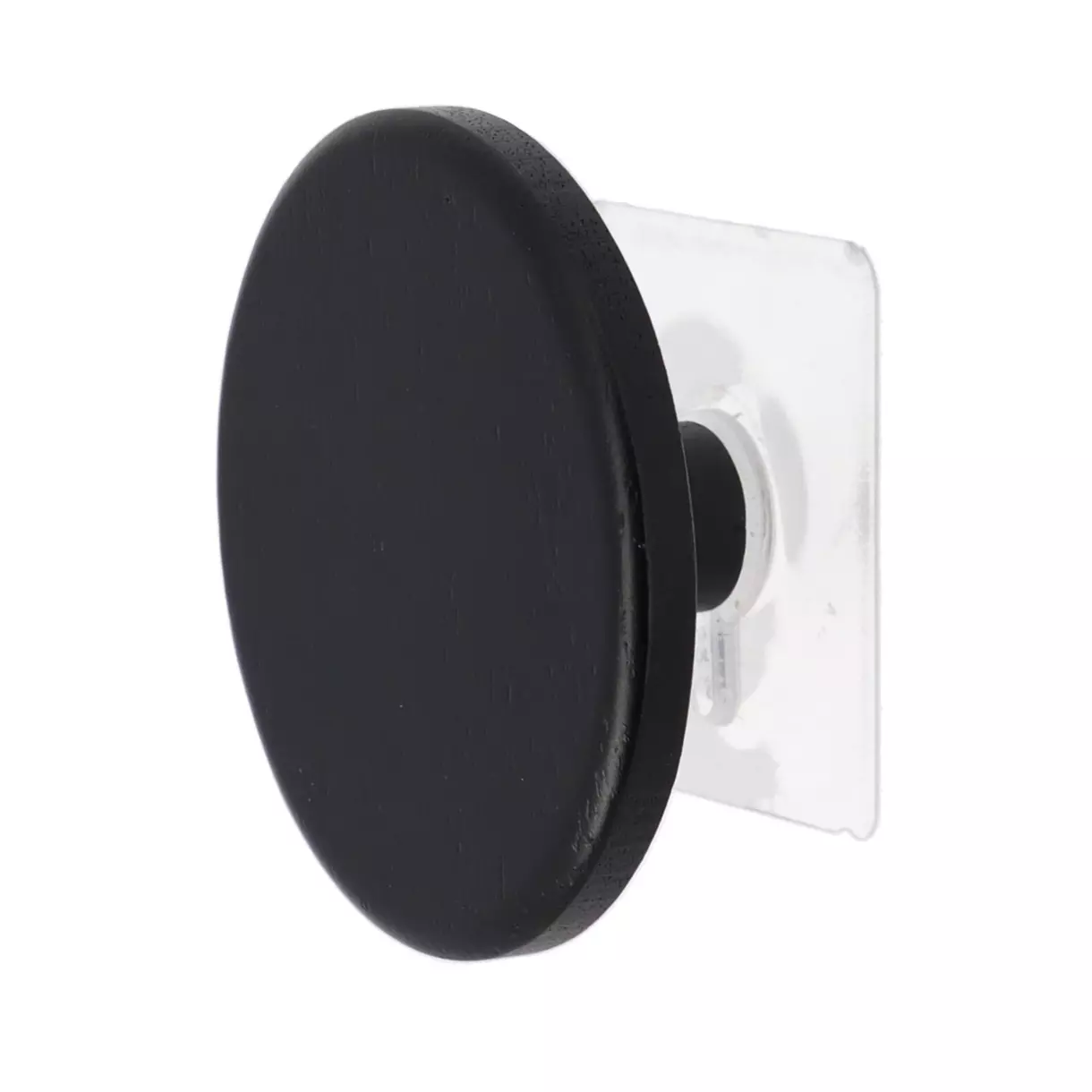 Perchero adhesivo (D8,5 cm) Easy Chic Negro 1