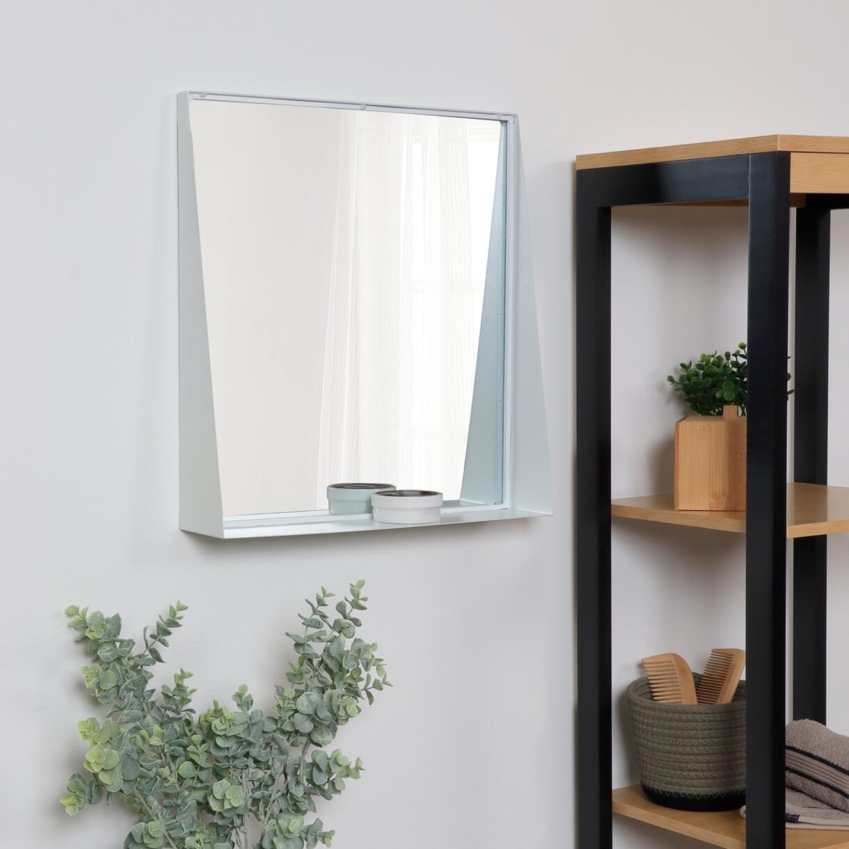 Spiegel mit Ablagefläche Weiß