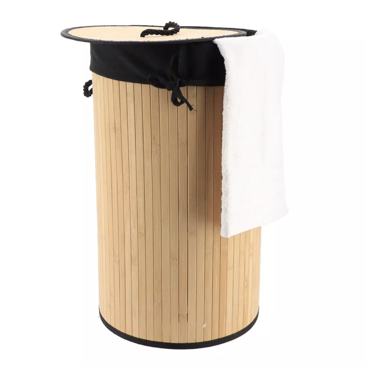 Panier à linge rond Anako Noir 1