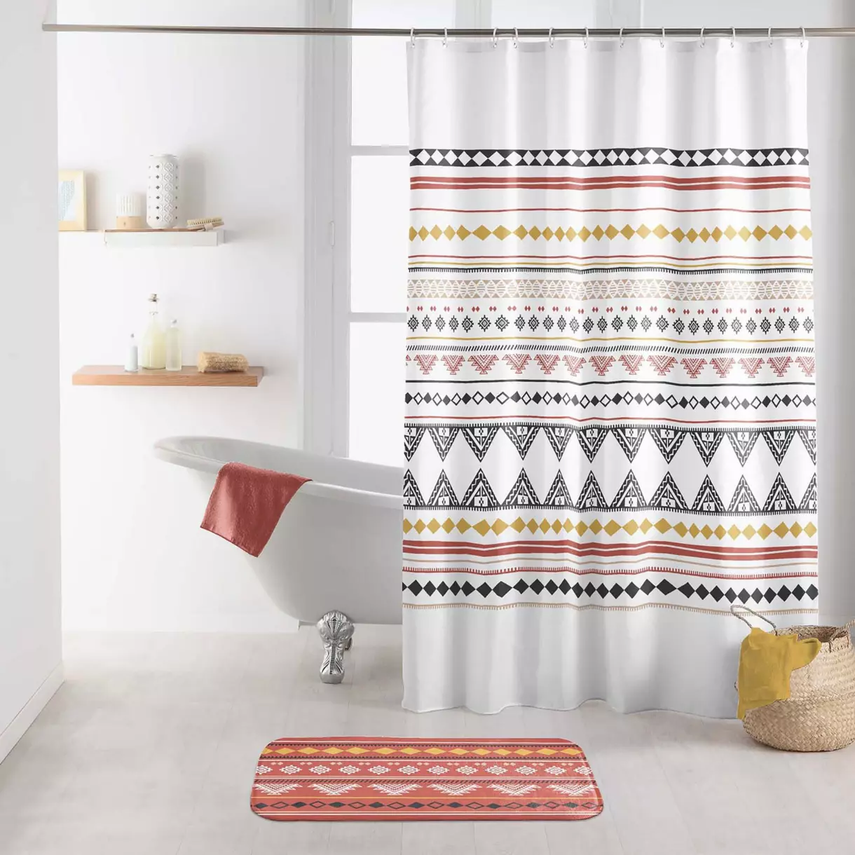 Cortina de ducha (200 cm) Esteban Multicolor 1