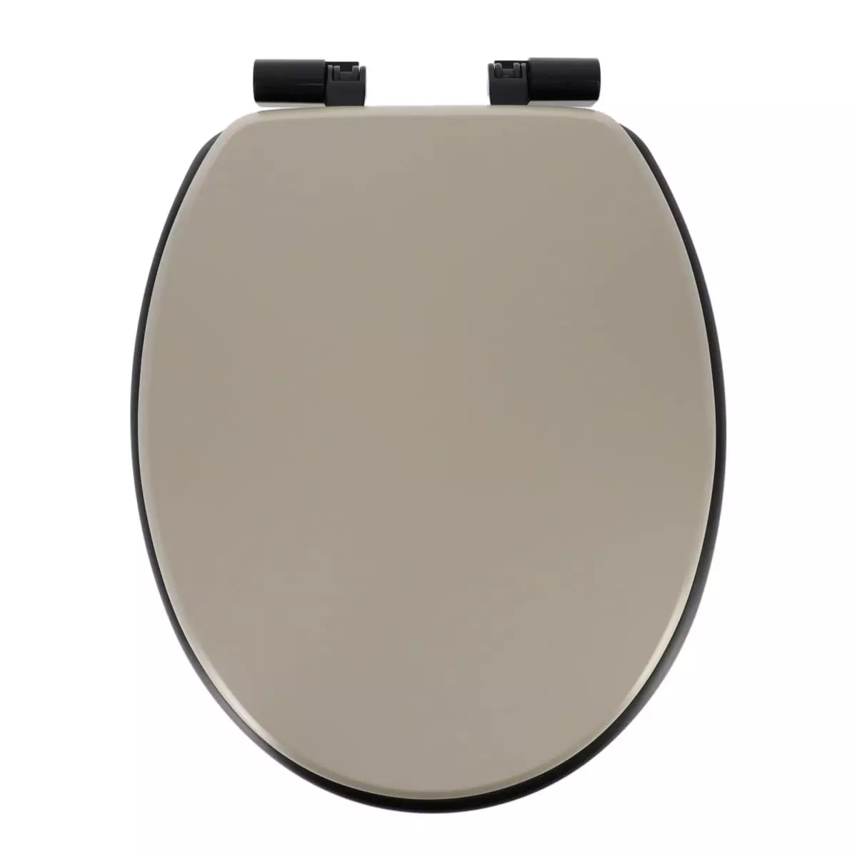 Asiento WC con freno de caída Line Ficelle/Negro 1