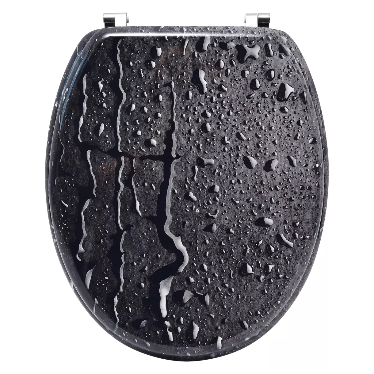 Asiento de inodoro Gouttes Gris oscuro 1