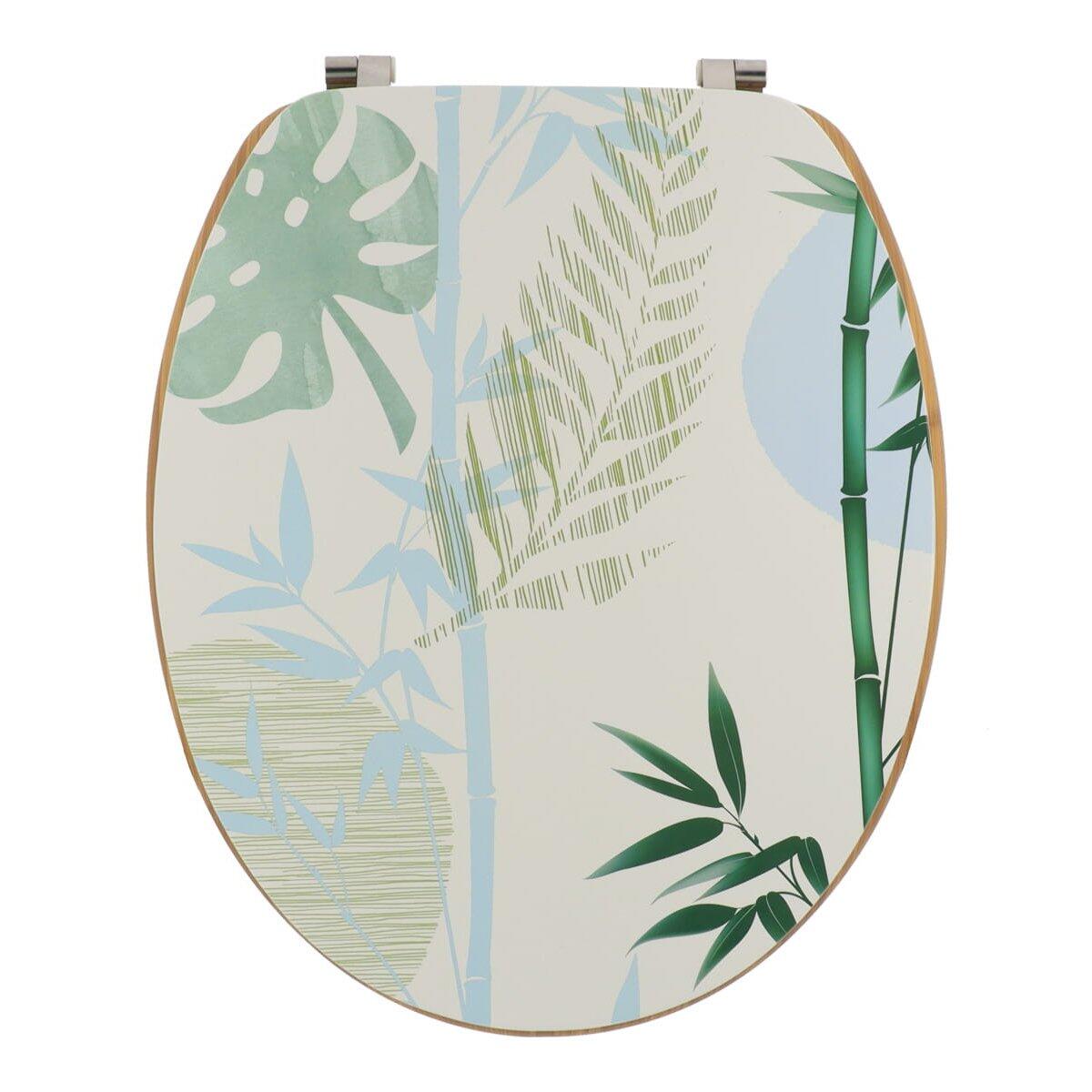 Toiletbril imitatie bamboe Sagano Groen 1