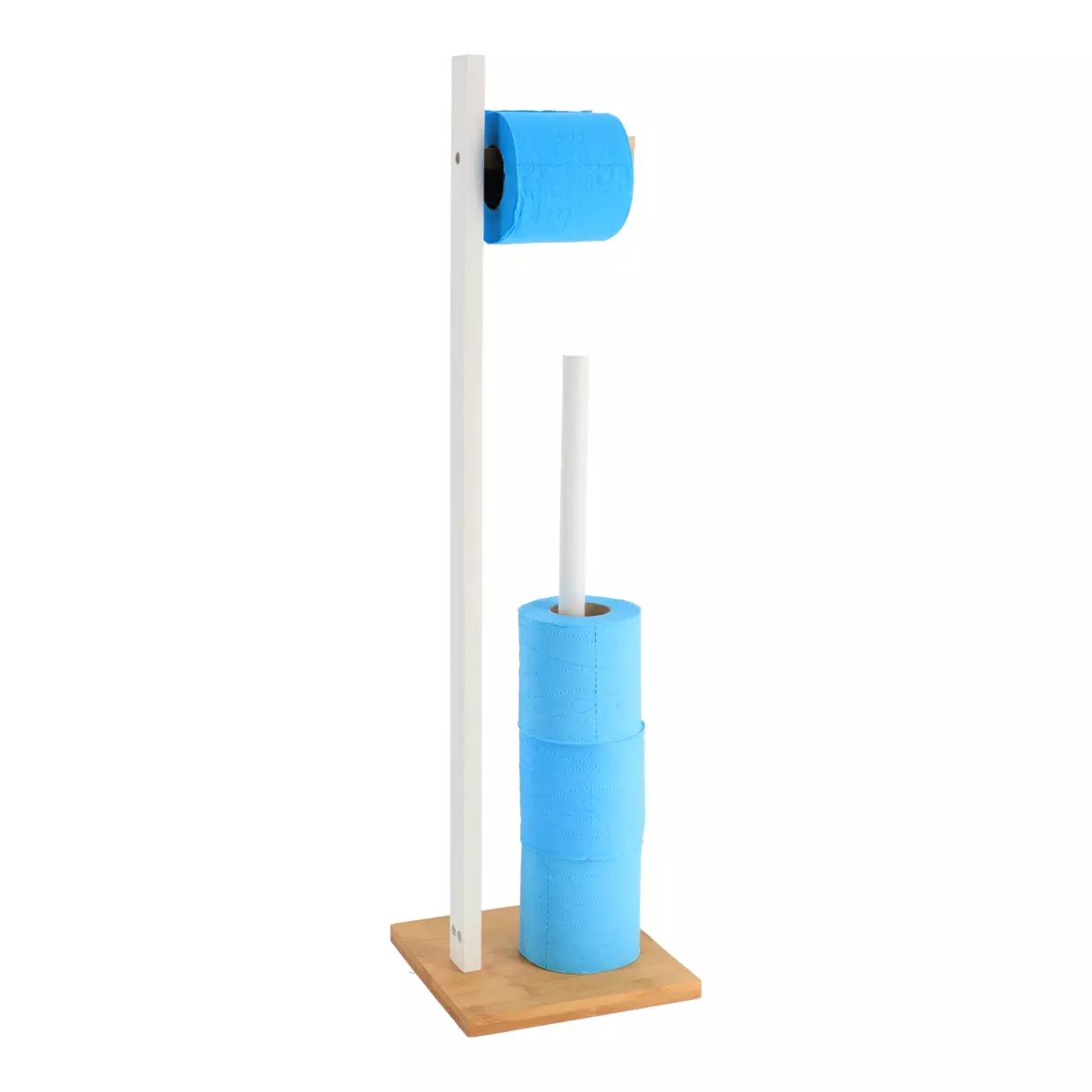Dérouleur et réserve papier toilettes Bambou Naturel 1