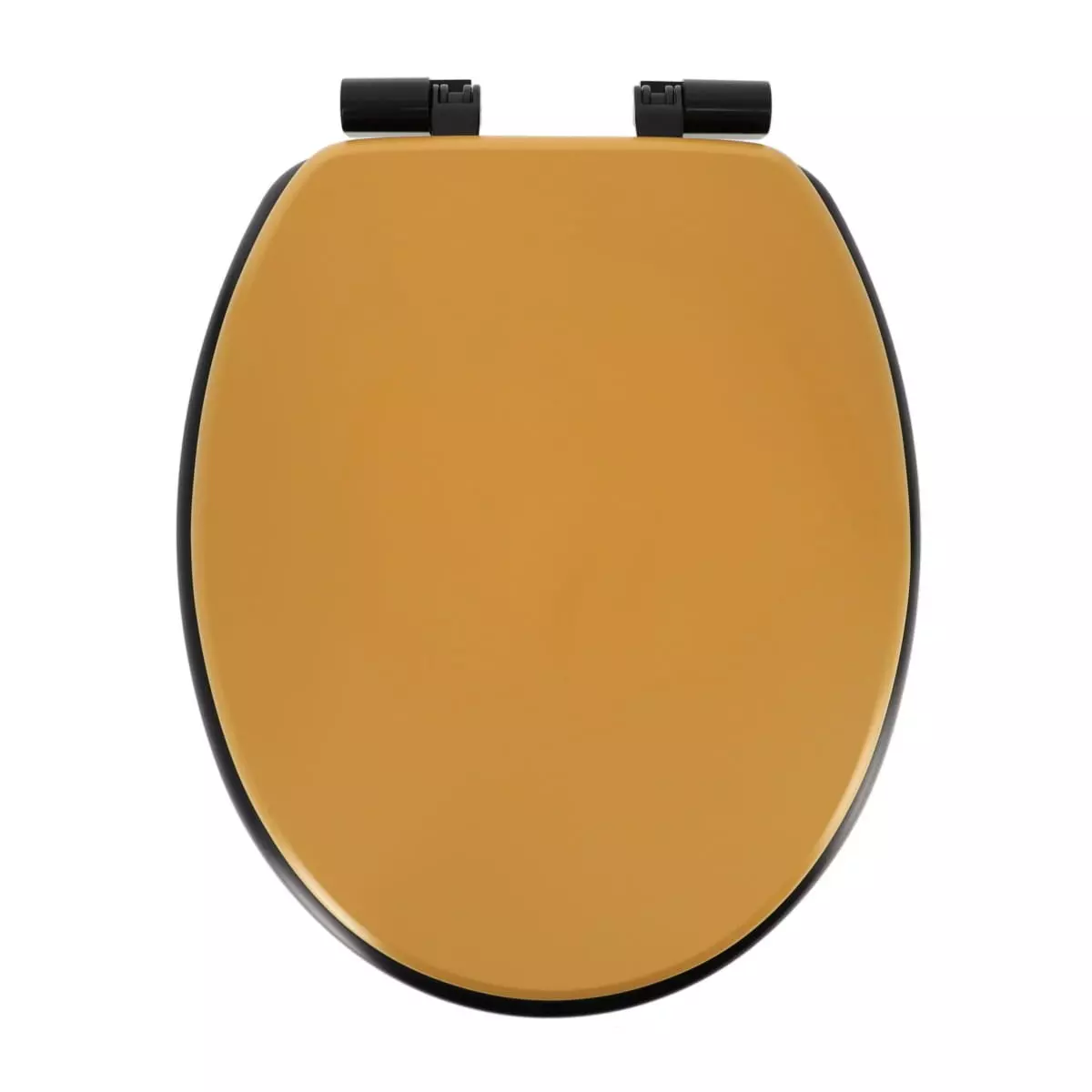 Abattant WC frein de chute Black Line Ocre/Noir 1