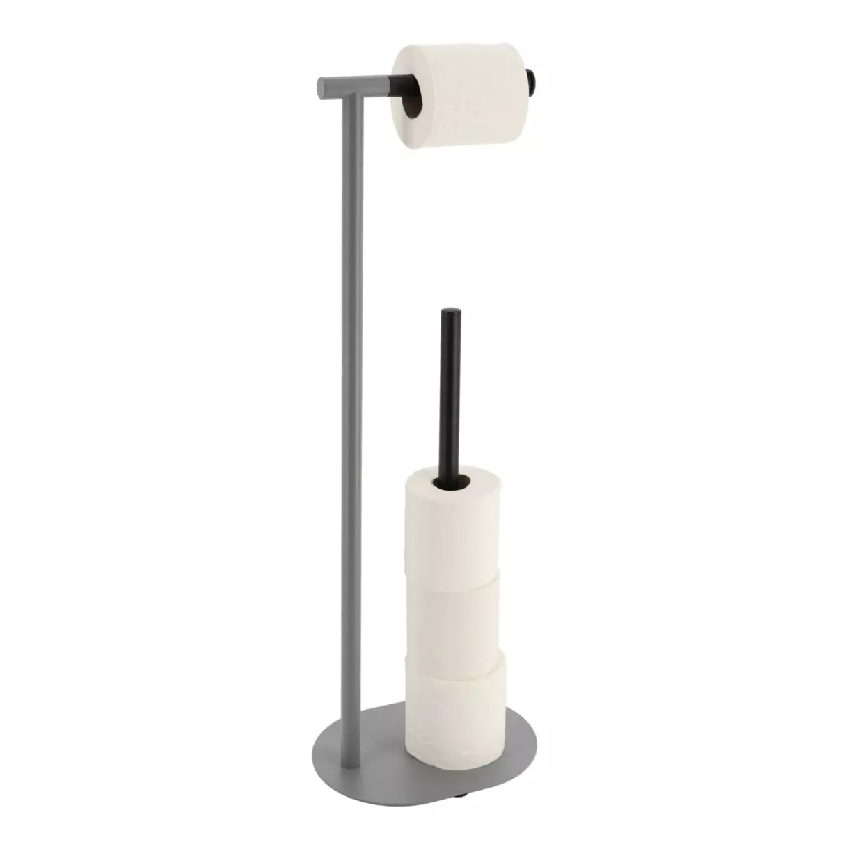 Dispensador de papel higiénico con reserva Black Line Gris/Negro 1
