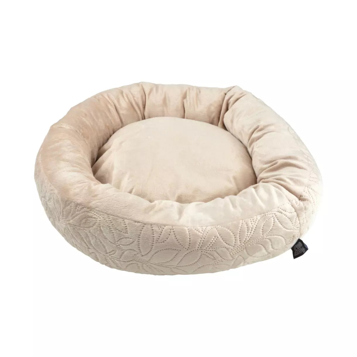 Cojín redondo donut Boho D50 cm Natural 1