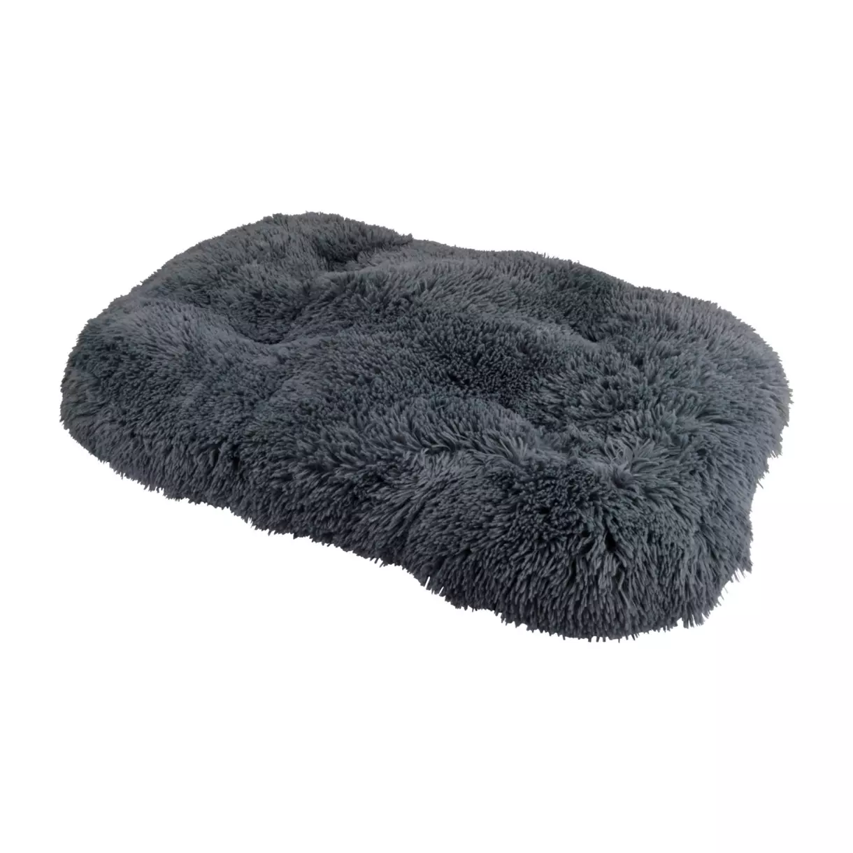 Matelas flocon réversible pour chat et chien Fluffy L87 cm Anthracite 1