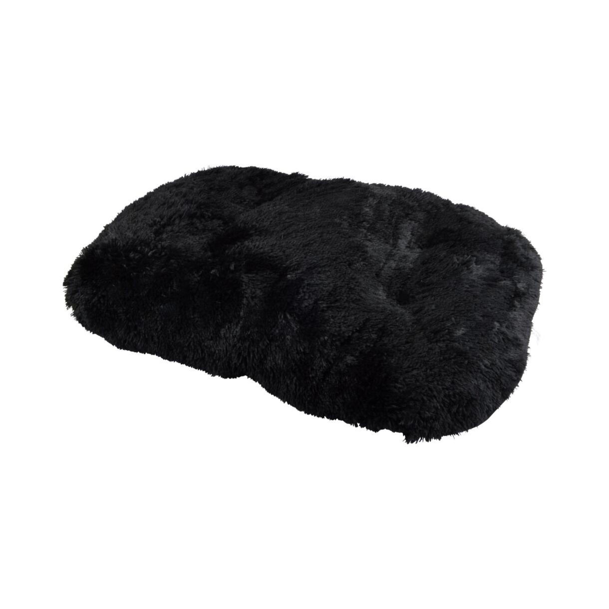 Vlok matras omkeerbaar (hond & kat) Fluffy L77 cm Zwart 1