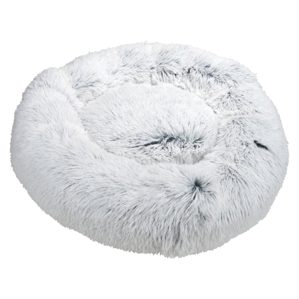Cuscino rotondo morbido per gatto e cane  Fluffy D95 cm  Bianco delavato 1