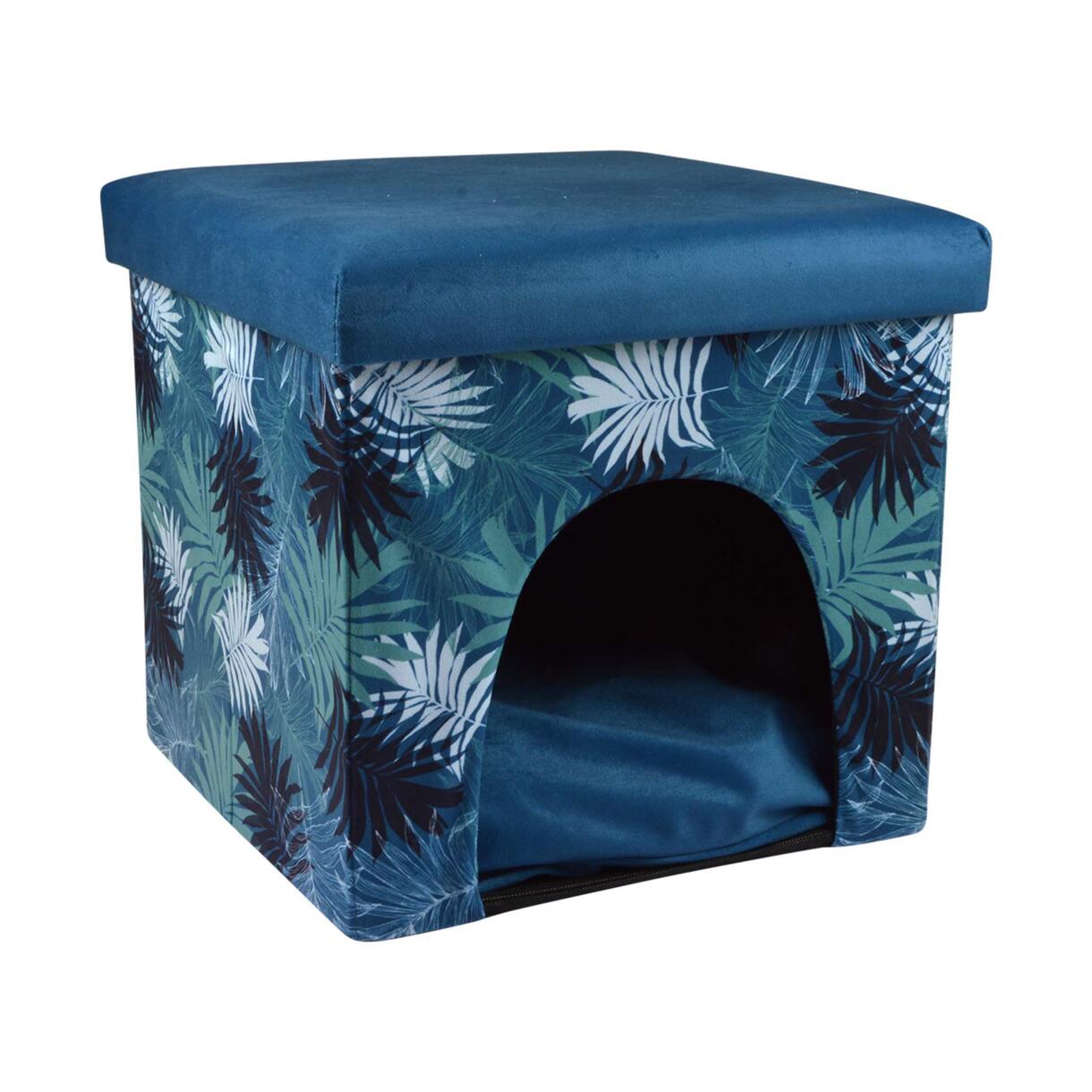 Cuccia Pouf per gatto decorativa da interno L35 cm Eden Blu 1