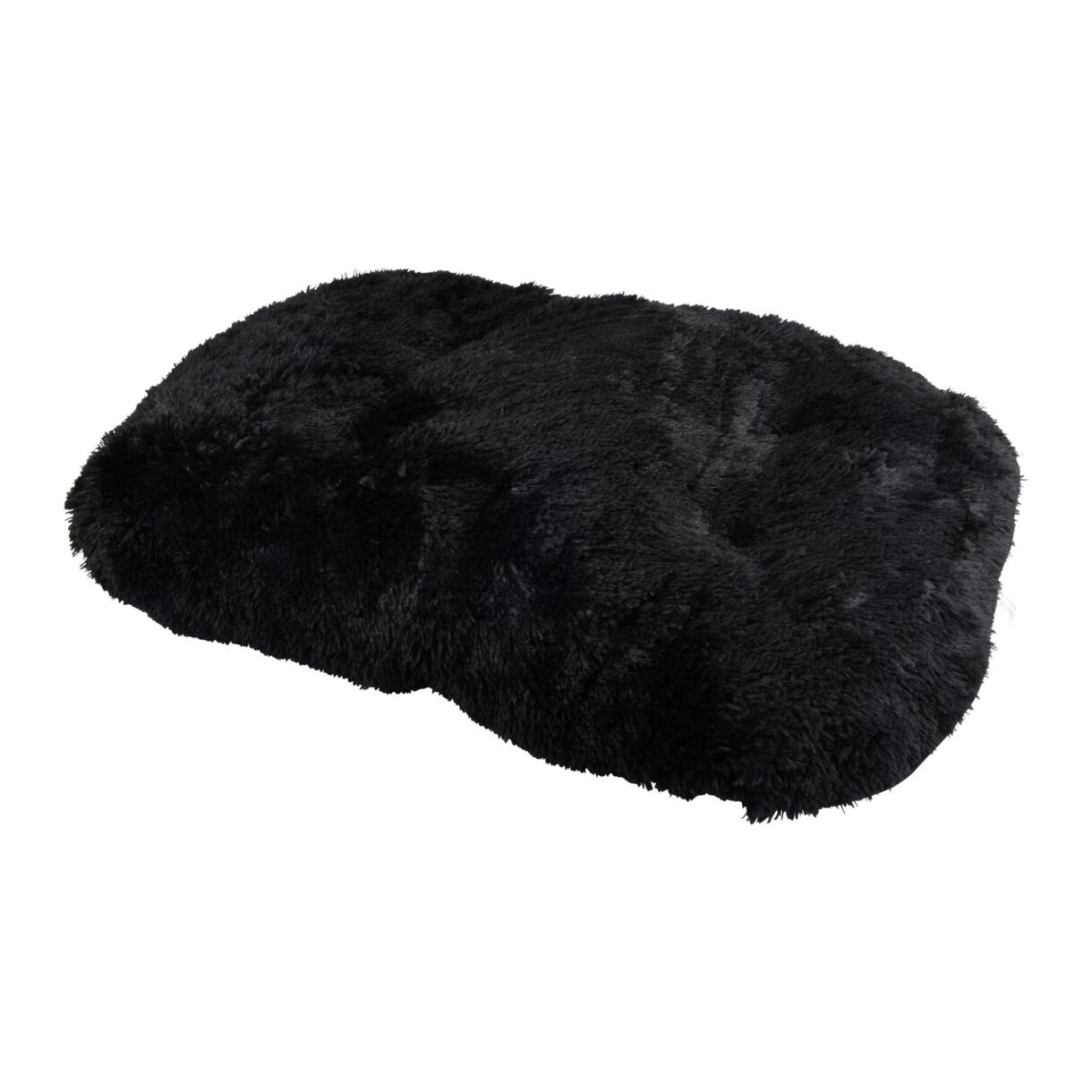Vlok matras omkeerbaar (hond & kat) Fluffy L87 cm Zwart 1