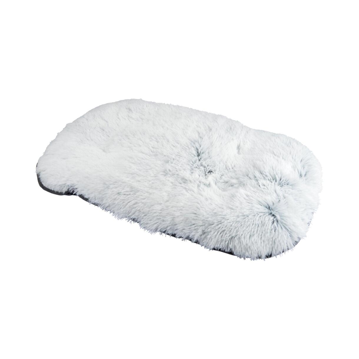 Vlok matras omkeerbaar (hond & kat) Fluffy L77 cm Gemêleerd wit 1