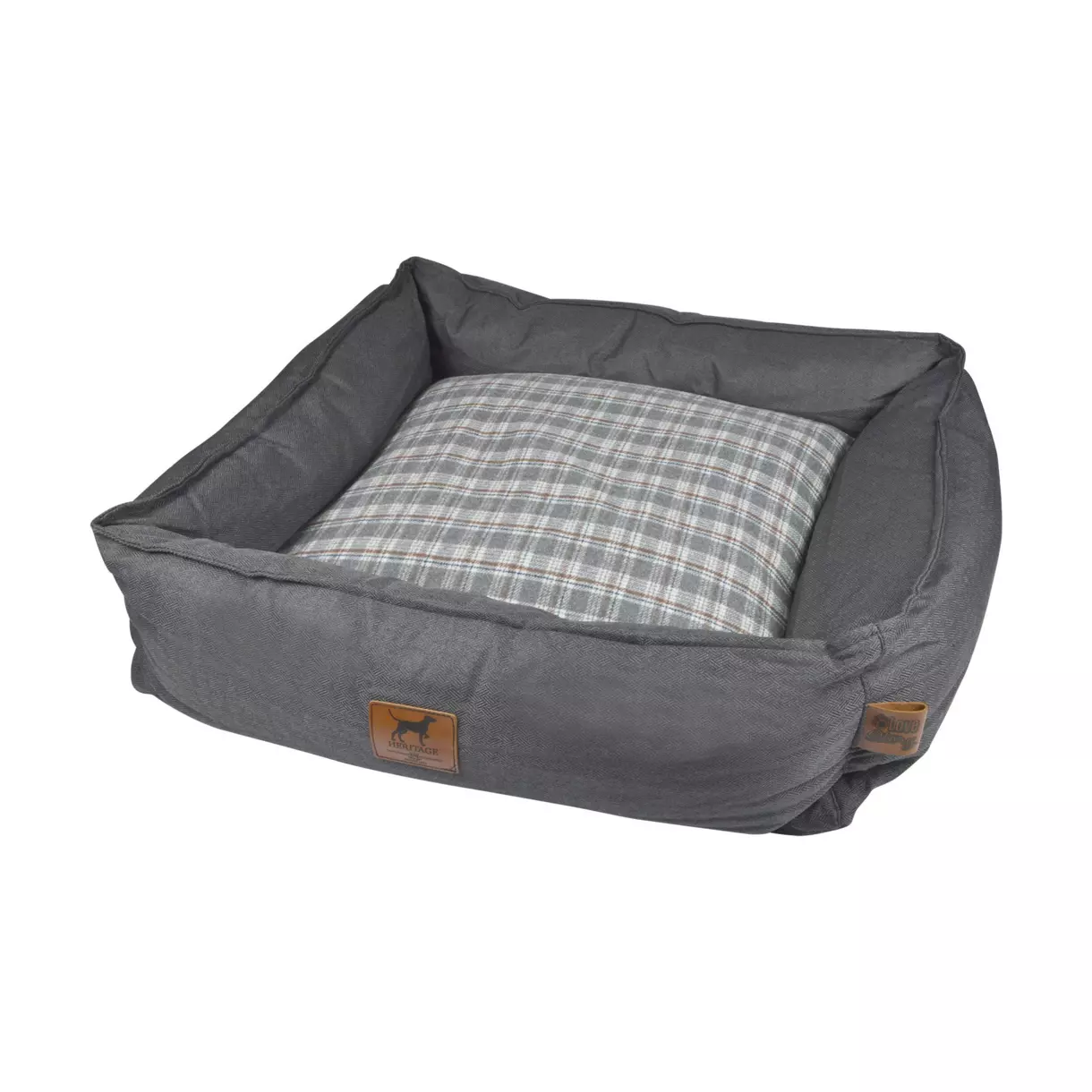 Panier rectangle pour chat et chien Héritage L65 cm Gris 1