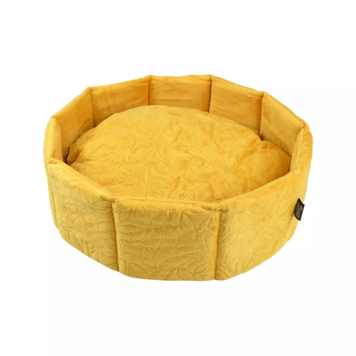 Panier rond pour chat et chien Boho D48 cm Moutarde 1