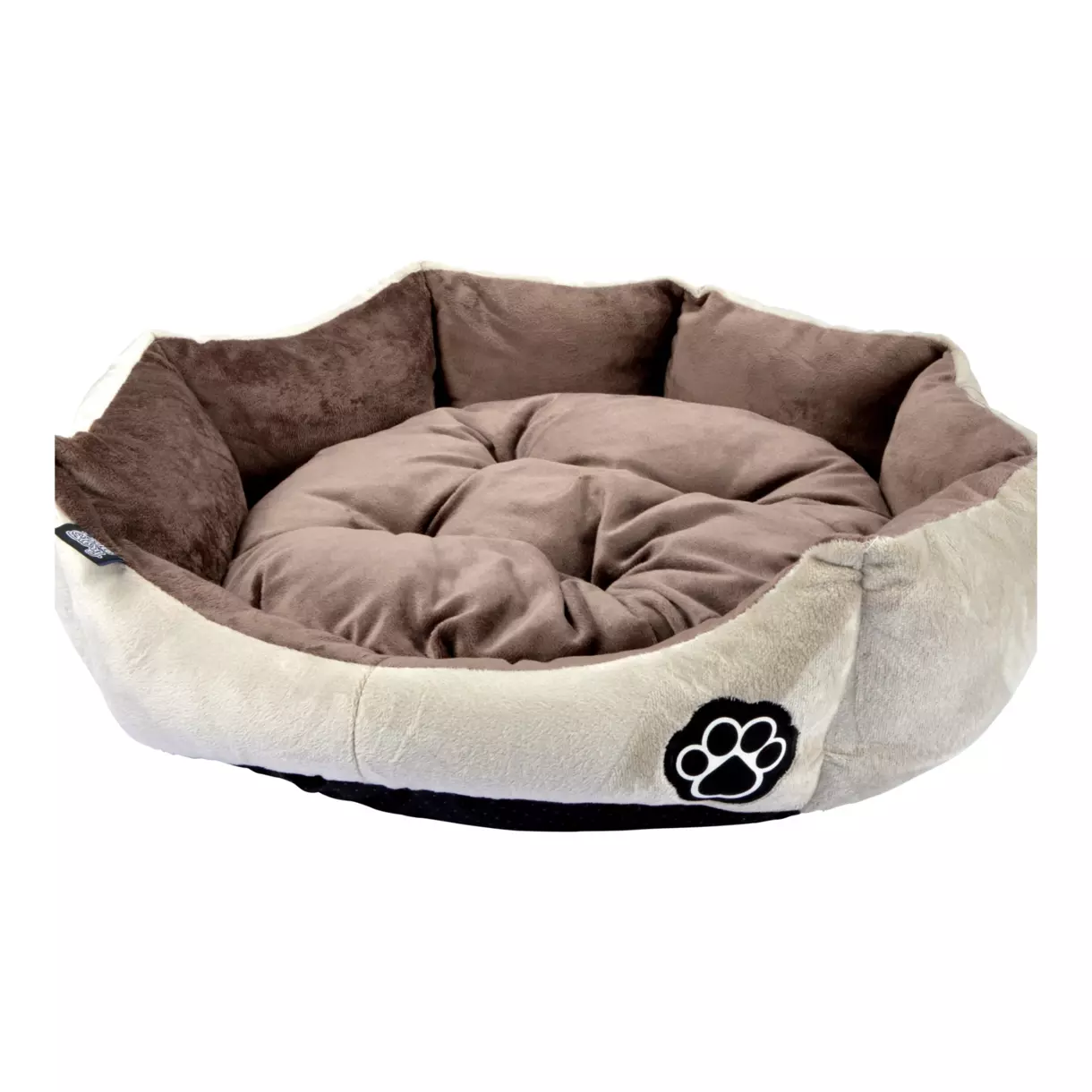 Panier rond pour chat et chien Patchy D60 cm Noisette/Beige 1