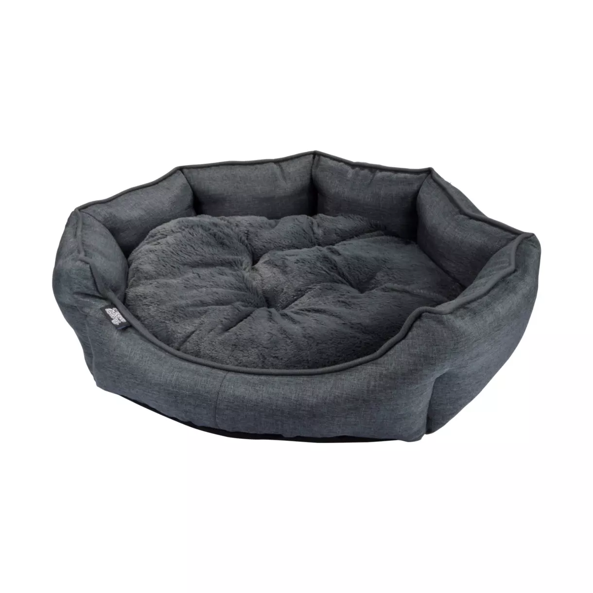 Panier rond pour chat et chien Newton D60 cm Charbon 1