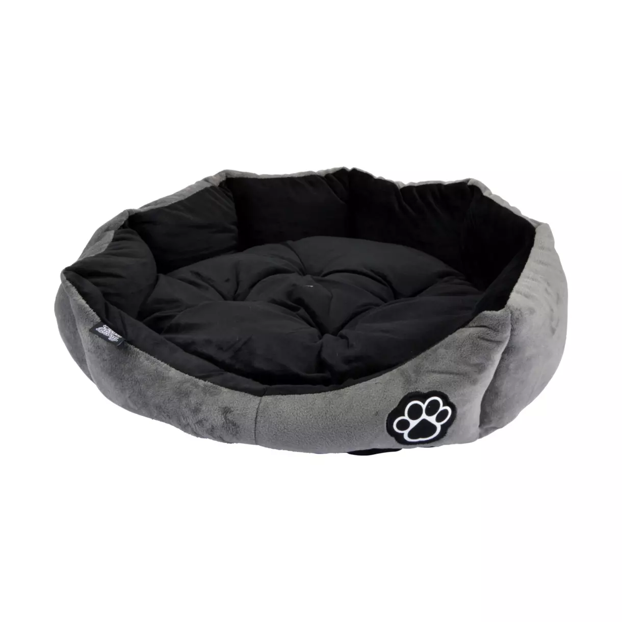 Mand rond (hond & kat) Patchy D50 cm Grijs/Zwart 1