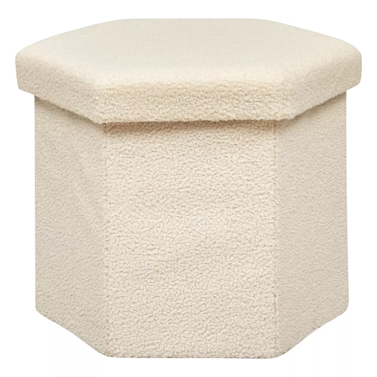 Pouf de rangement Jaiko Ivoire 1