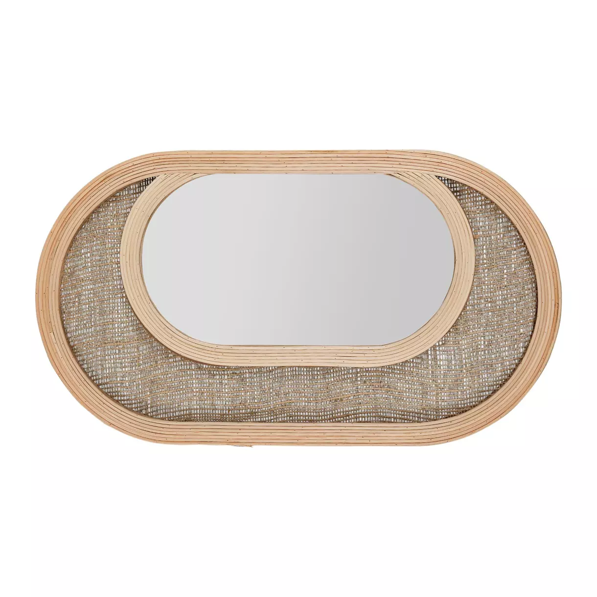 Espejo mural ovale Dalila Beige 1