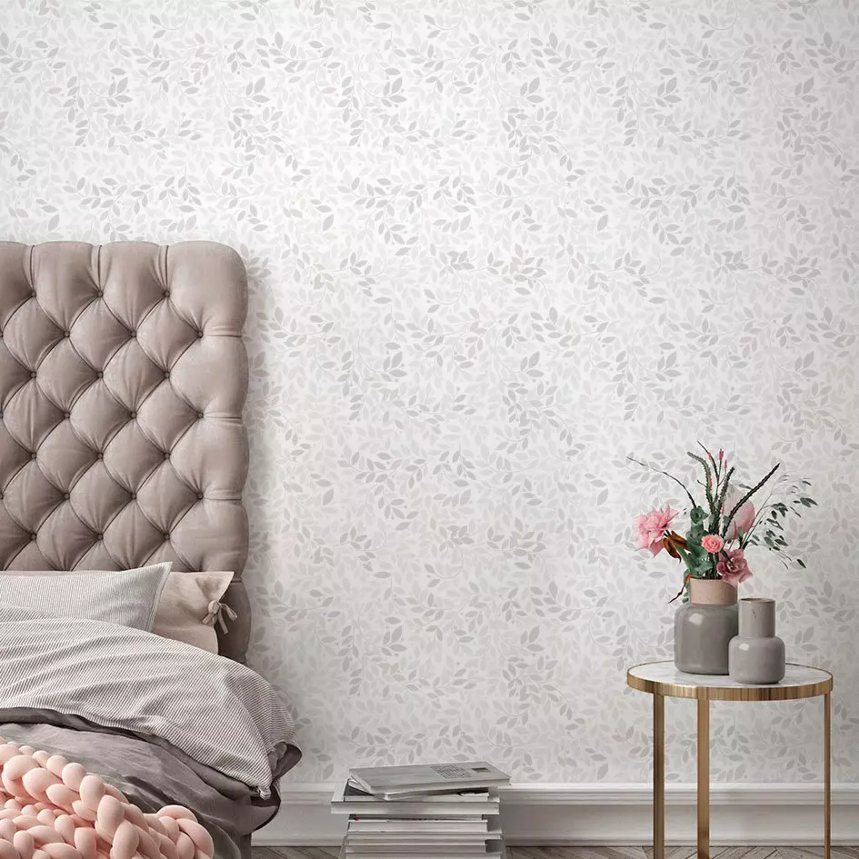eminza Décoration murale adhésive (130 x 260 cm) Autumn Gris