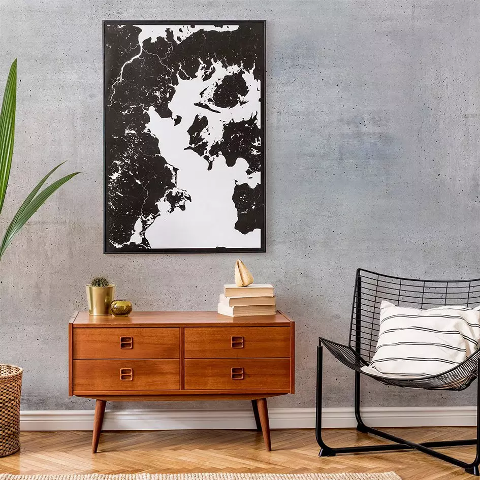 Papel pintado adhesivo (257 x 260 cm) Crumblestone Gris 1