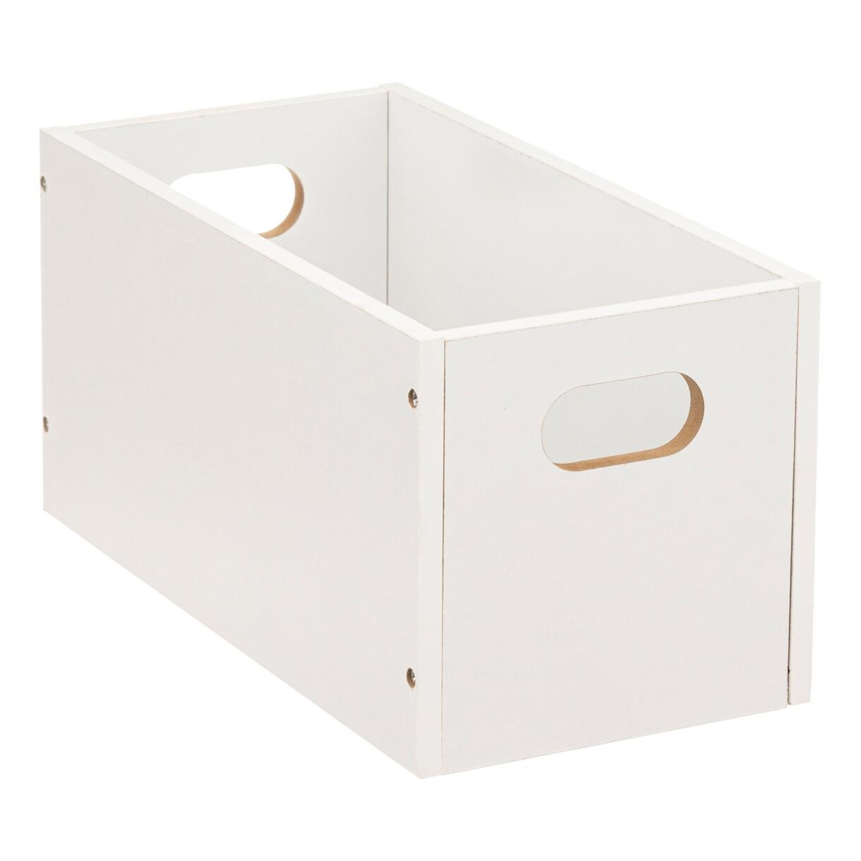 Caja de almacenamiento (15 x 31 x 15 cm) Mano Blanco 1