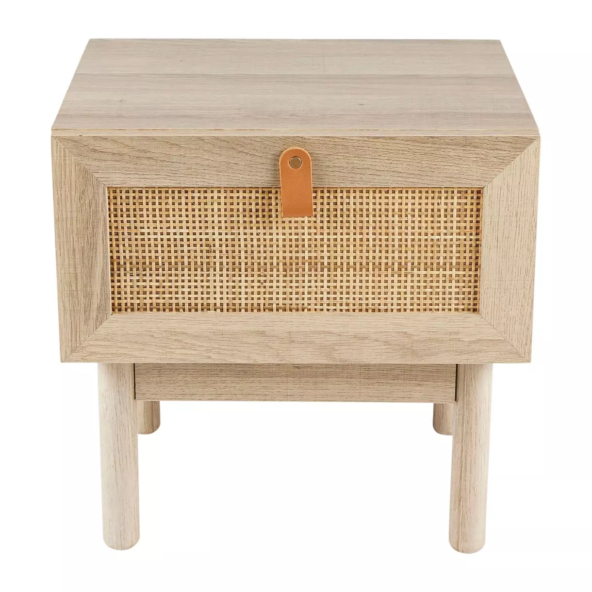 Table de chevet cannage Jaipur Beige 1