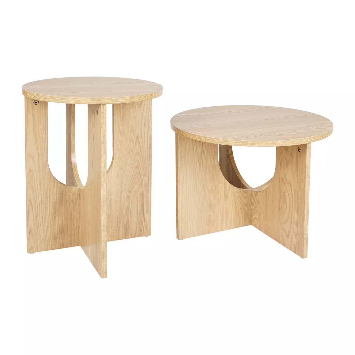 Lot de 2 tables basses Oia Beige 1