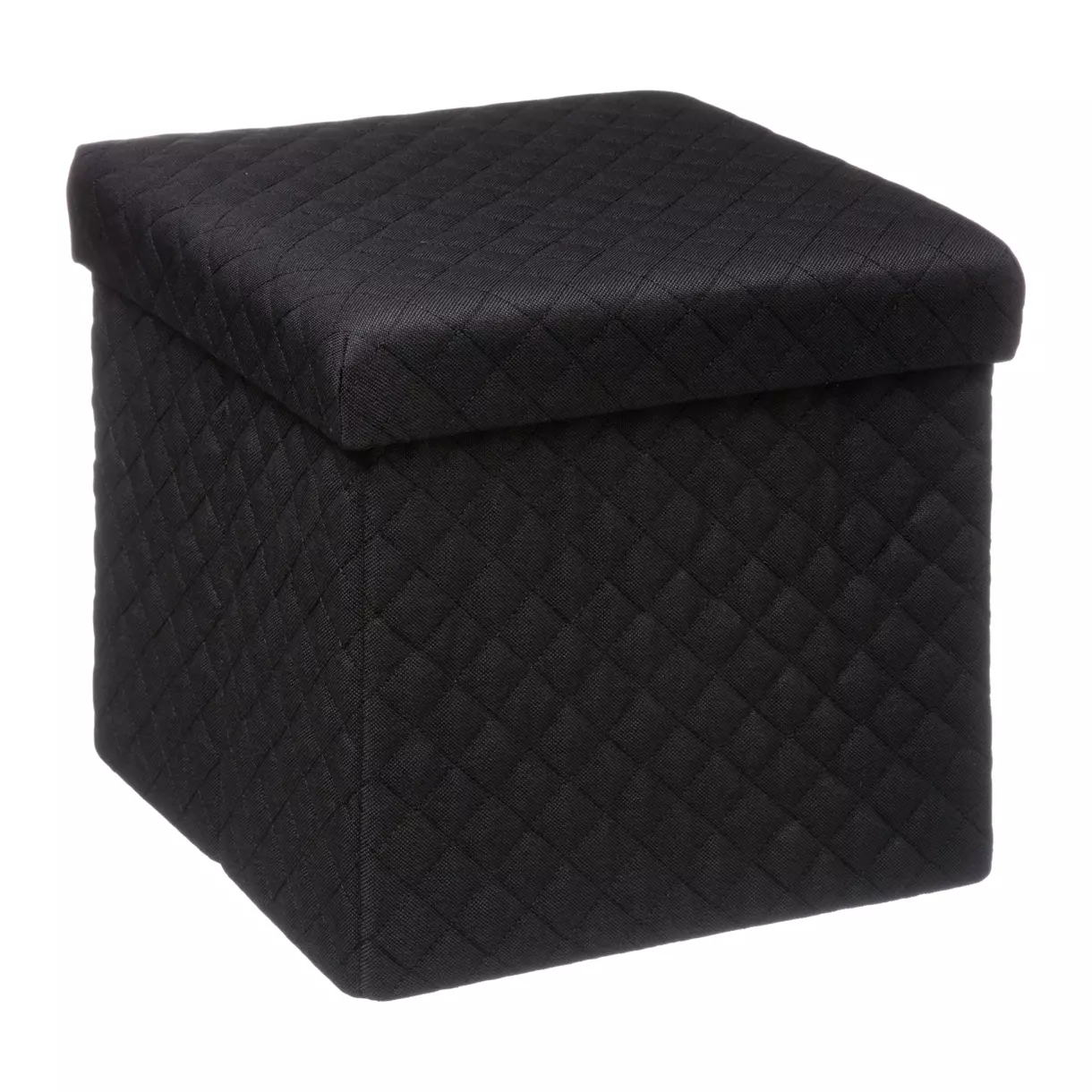 Puf Plegable Terciopelo Jack Negro 1