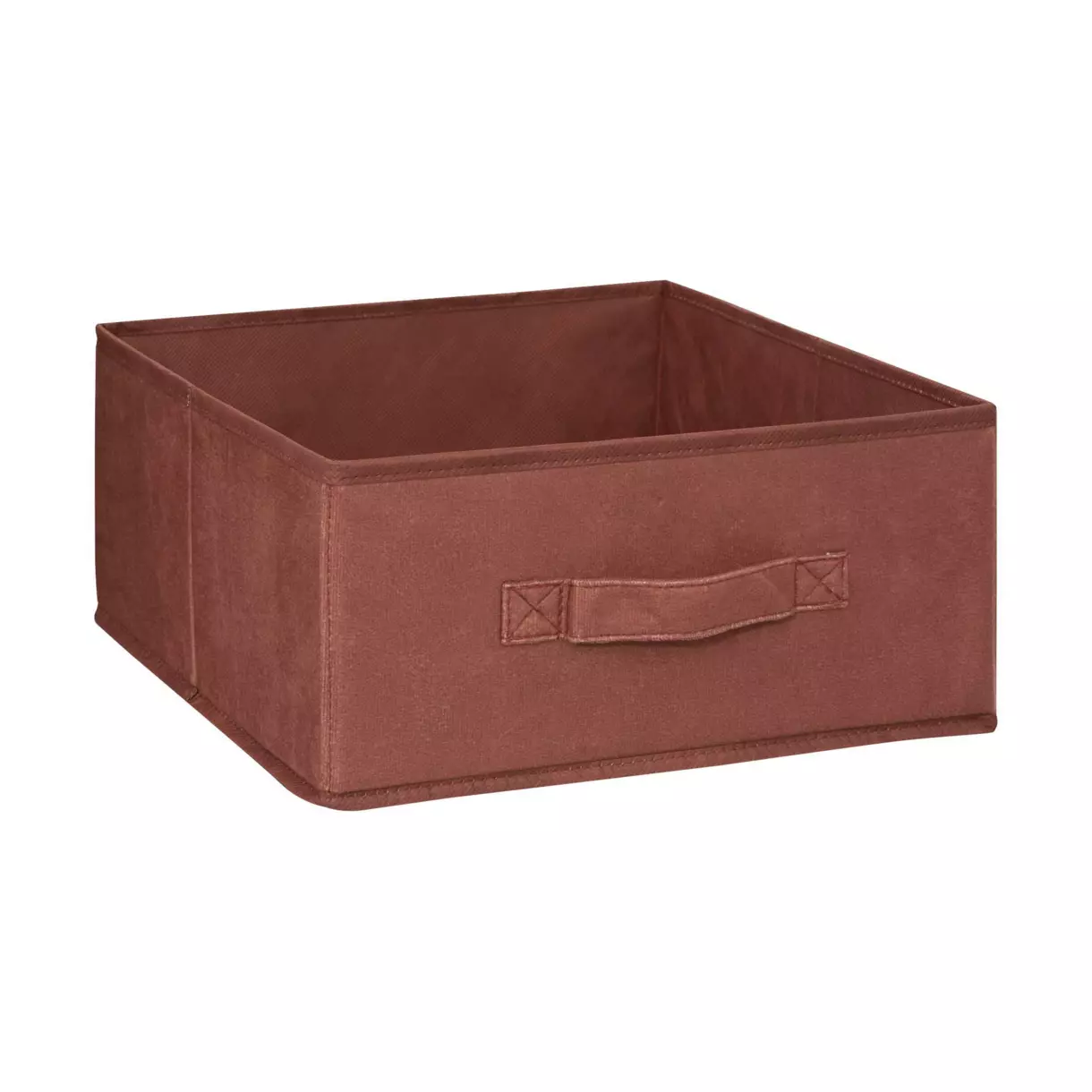 Cesta de almacenaje (31 x 15 cm) Terre de Sienne de terciopelo 1