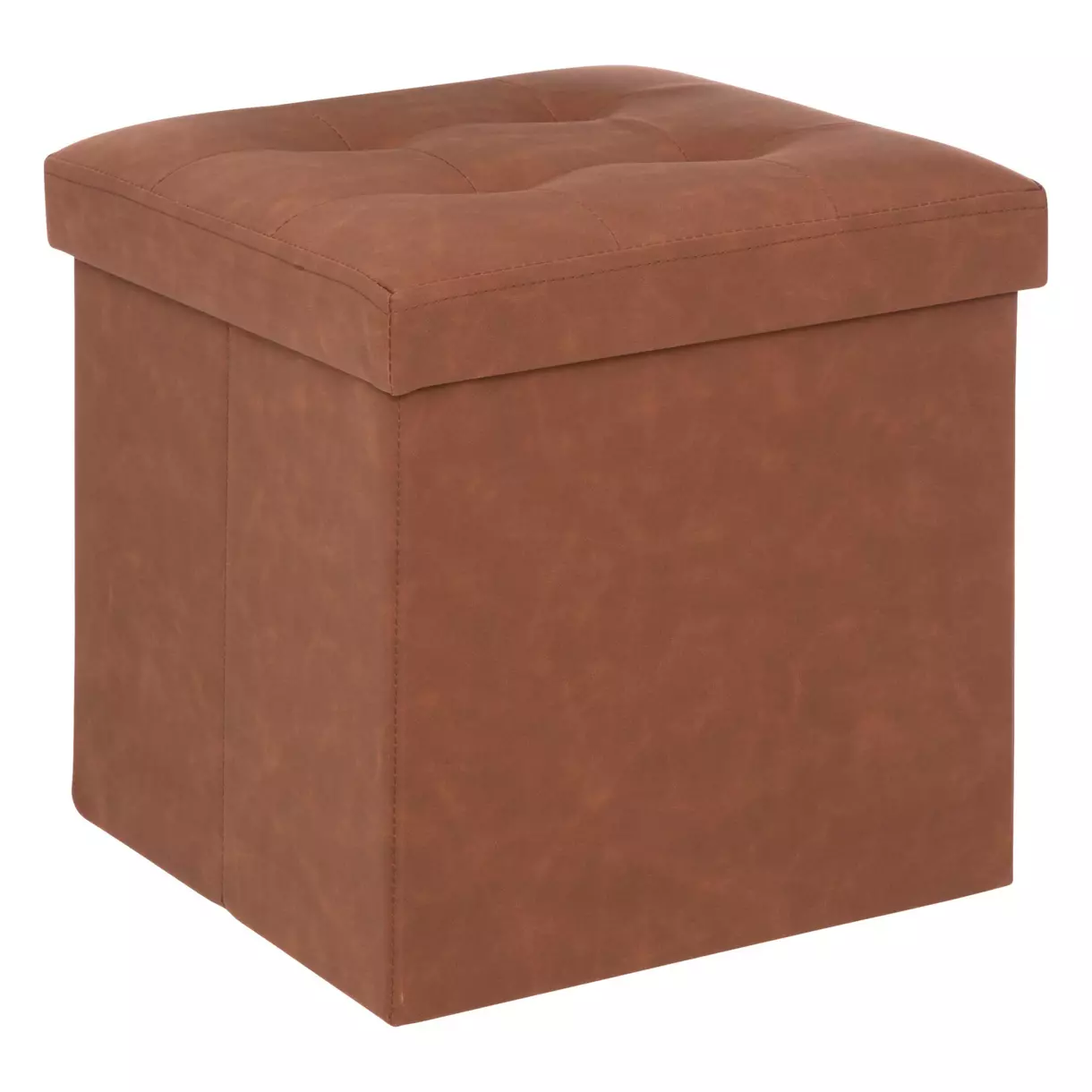 Pouf pliant Soren Marron 1
