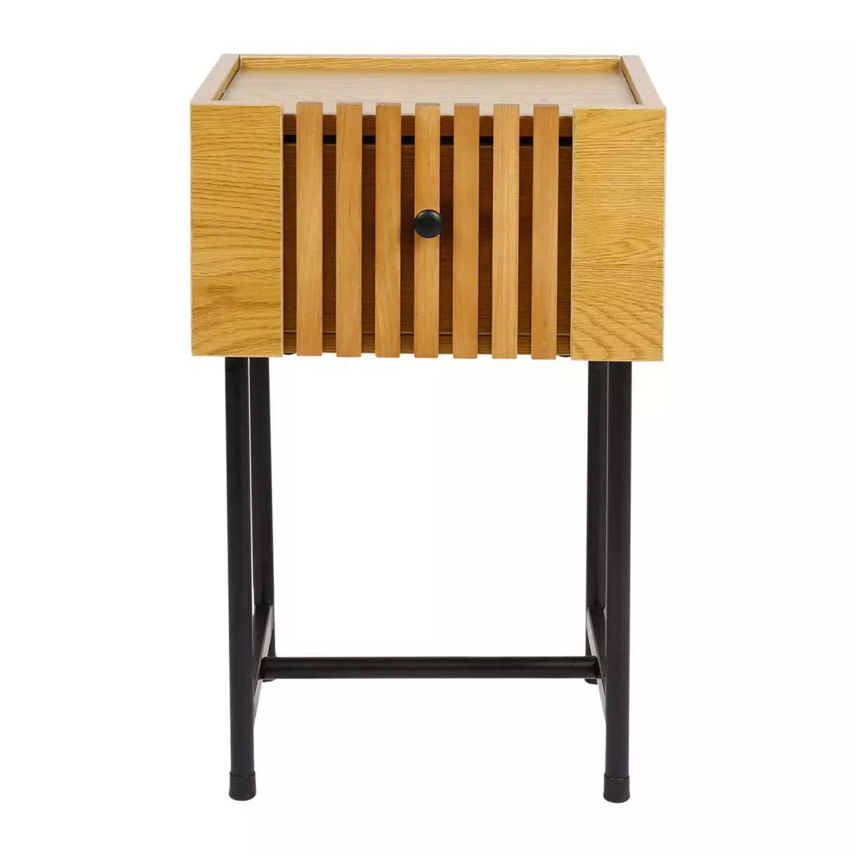 Table de chevet Izia Marron naturel 1