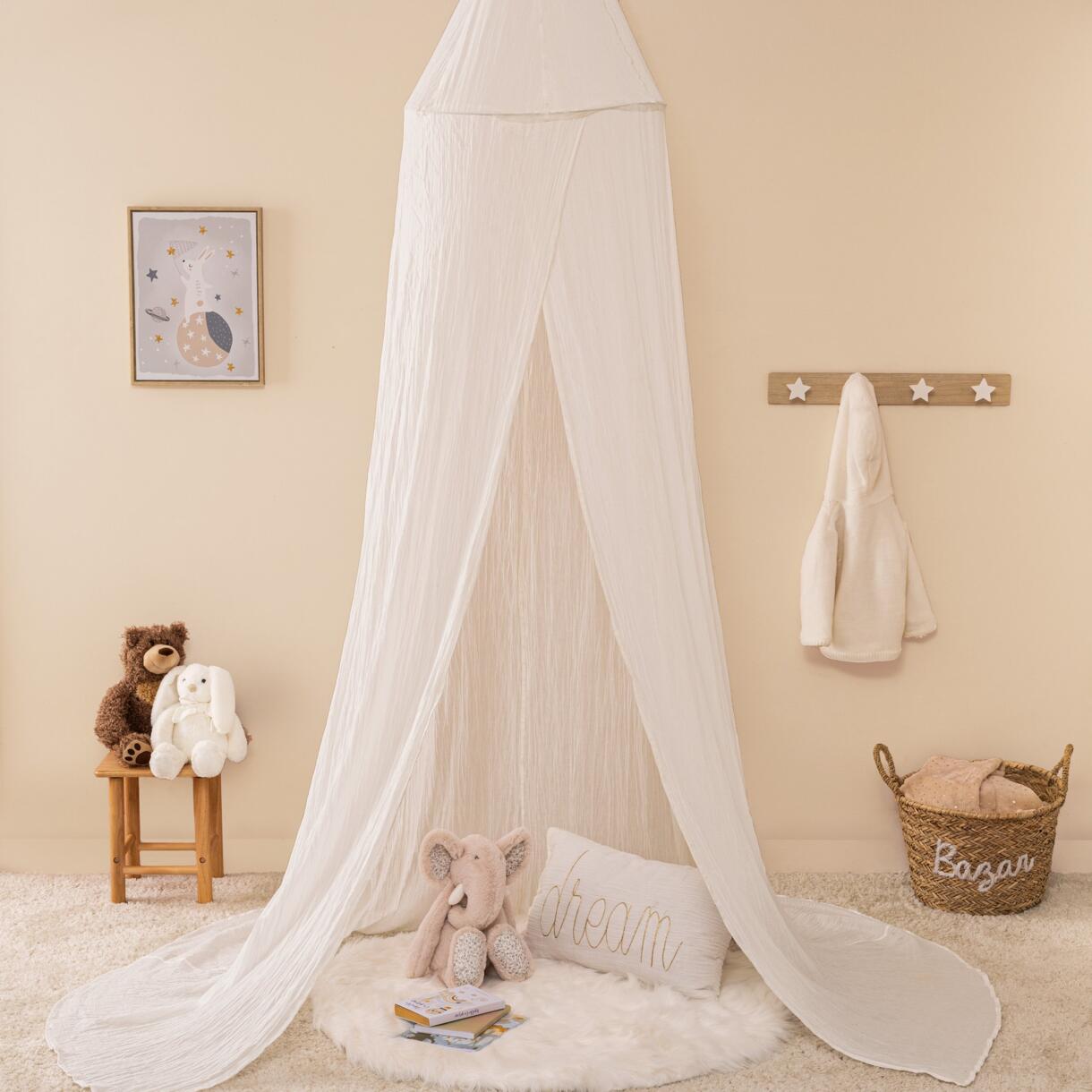 tenda zanzariera garza di cotone bambino Lili bianco 1