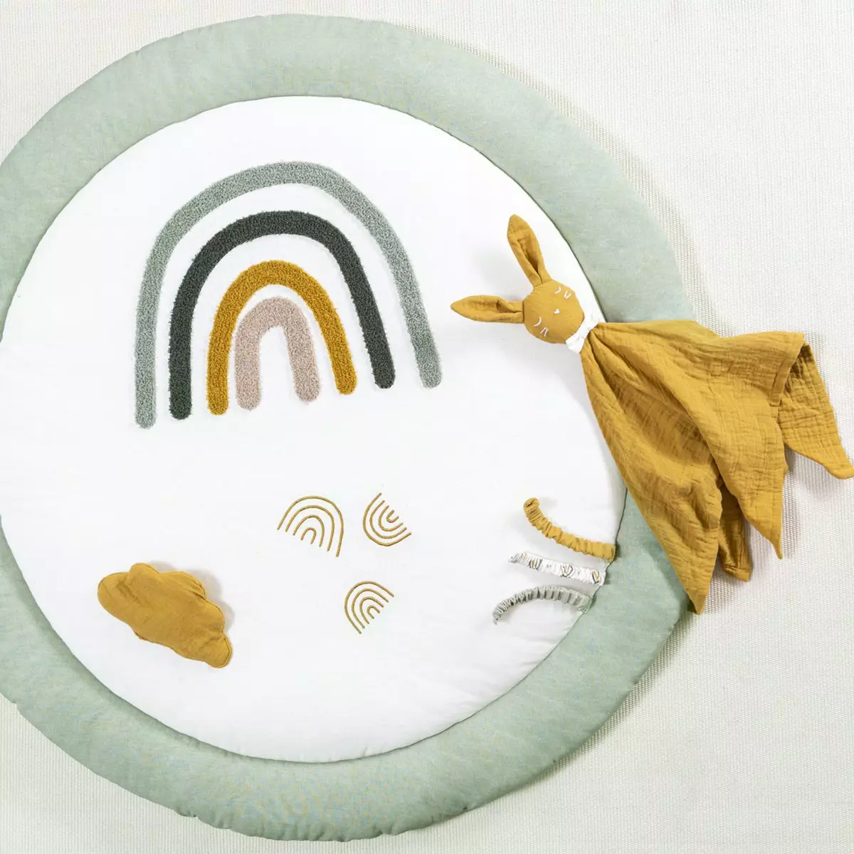 Alfombra de aprendizaje bebé (100 cm) Arc en ciel Verde 1