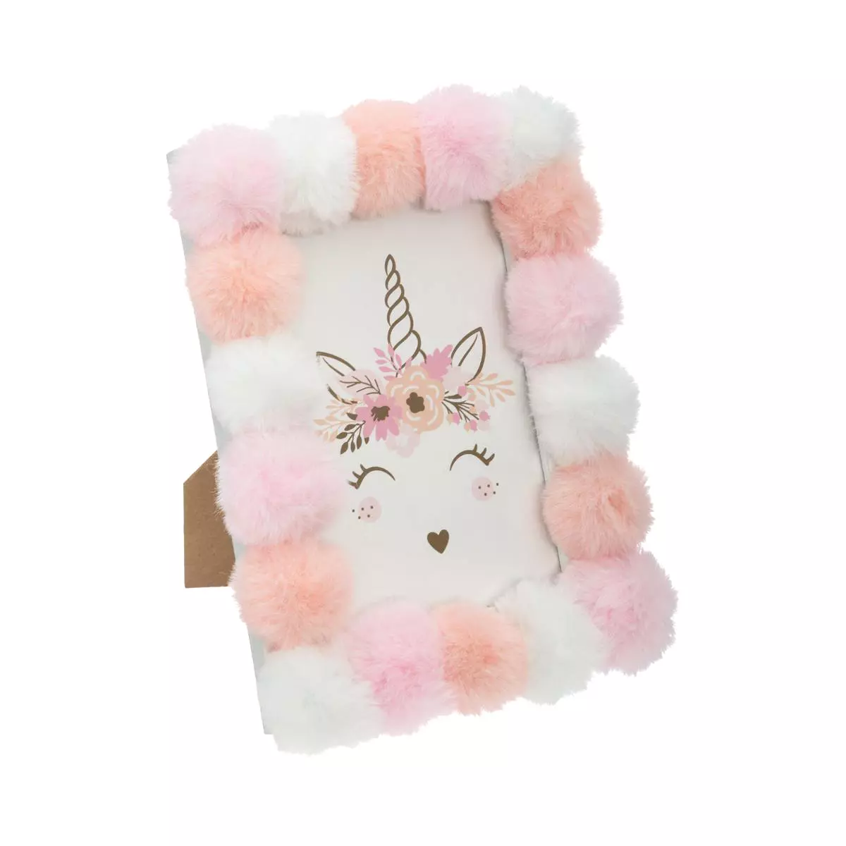 Cadre (10x15) Pompons Licorne Rose 1