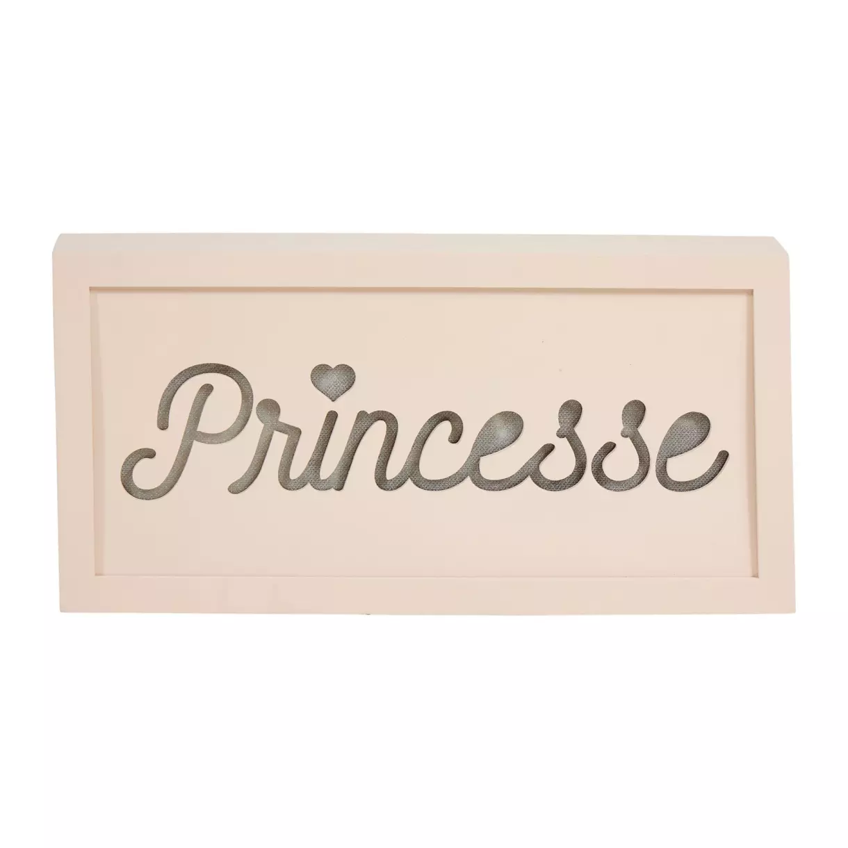 Beleuchtete Box aus Holz Princesse Rosa