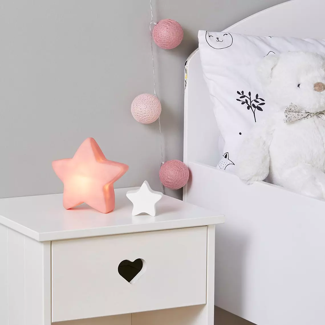 Luz de noche para niñas Etoile Rosa