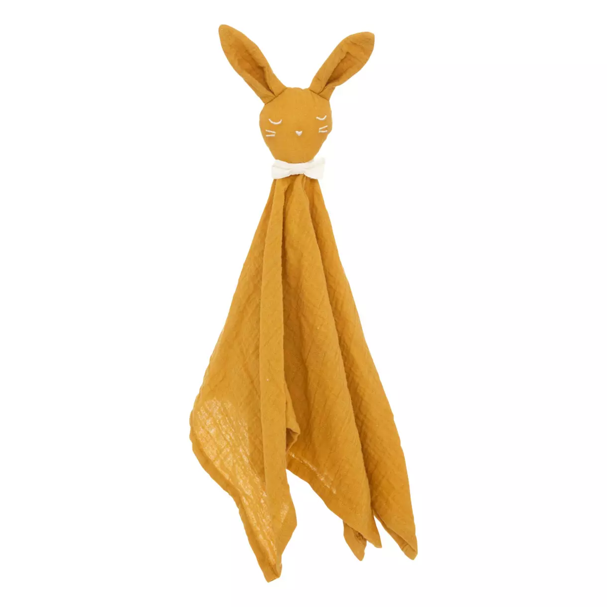 Doudou bébé Lapin Jaune 1