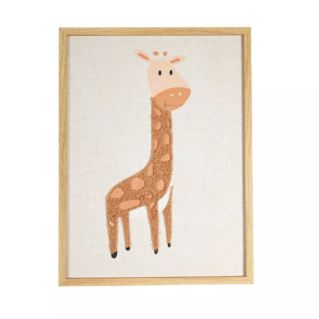 Toile murale enfant Girafe Jaune 1
