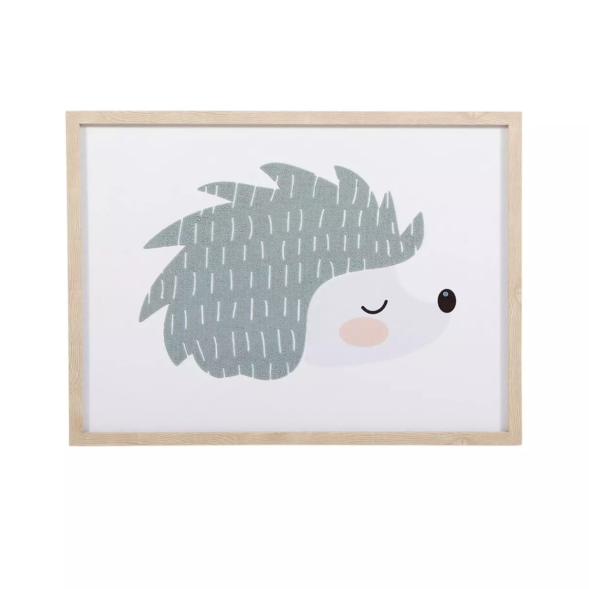 Toile murale enfant Herisson Vert 1