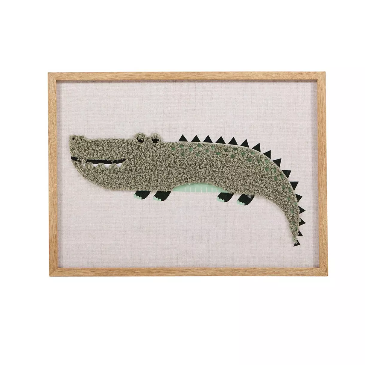 Lienzo de pared infantil Crocodile Verde 1