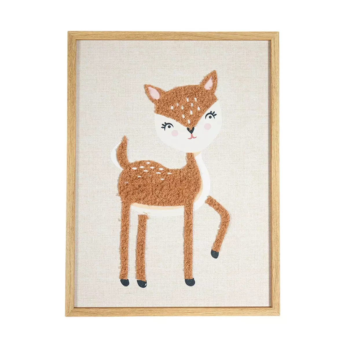 Lienzo de pared infantil Faon Marron 1
