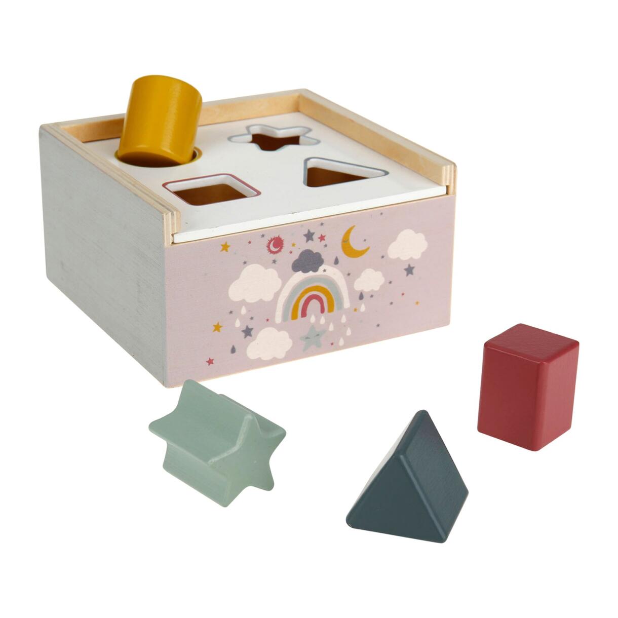 Caja de figuras en madera Josy Multicolor 1