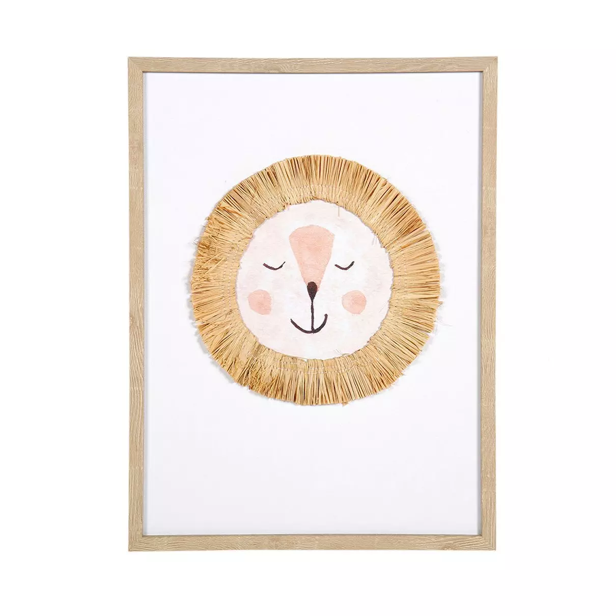Toile murale enfant Lion Jaune 1