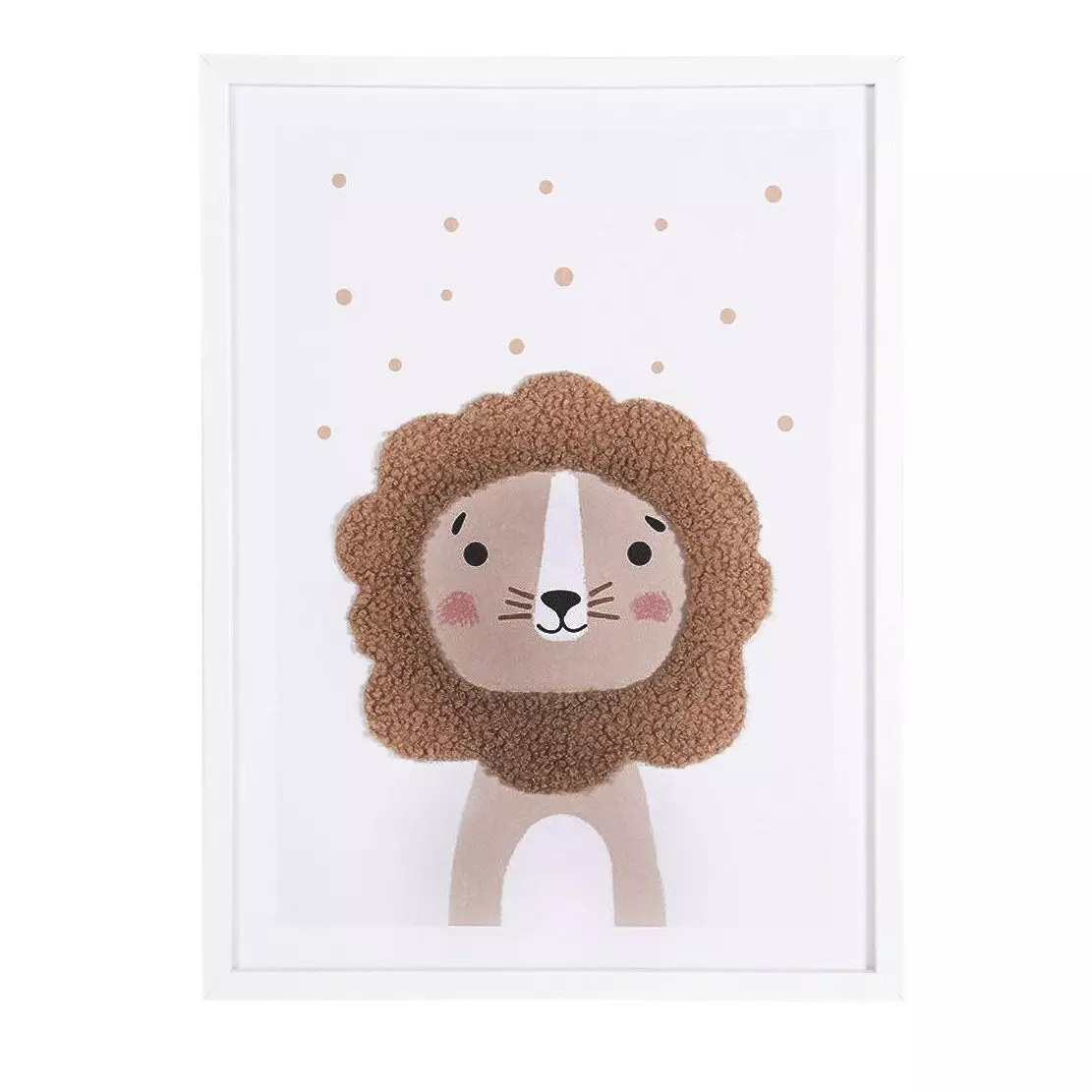 Toile murale enfant Lion Marron 1